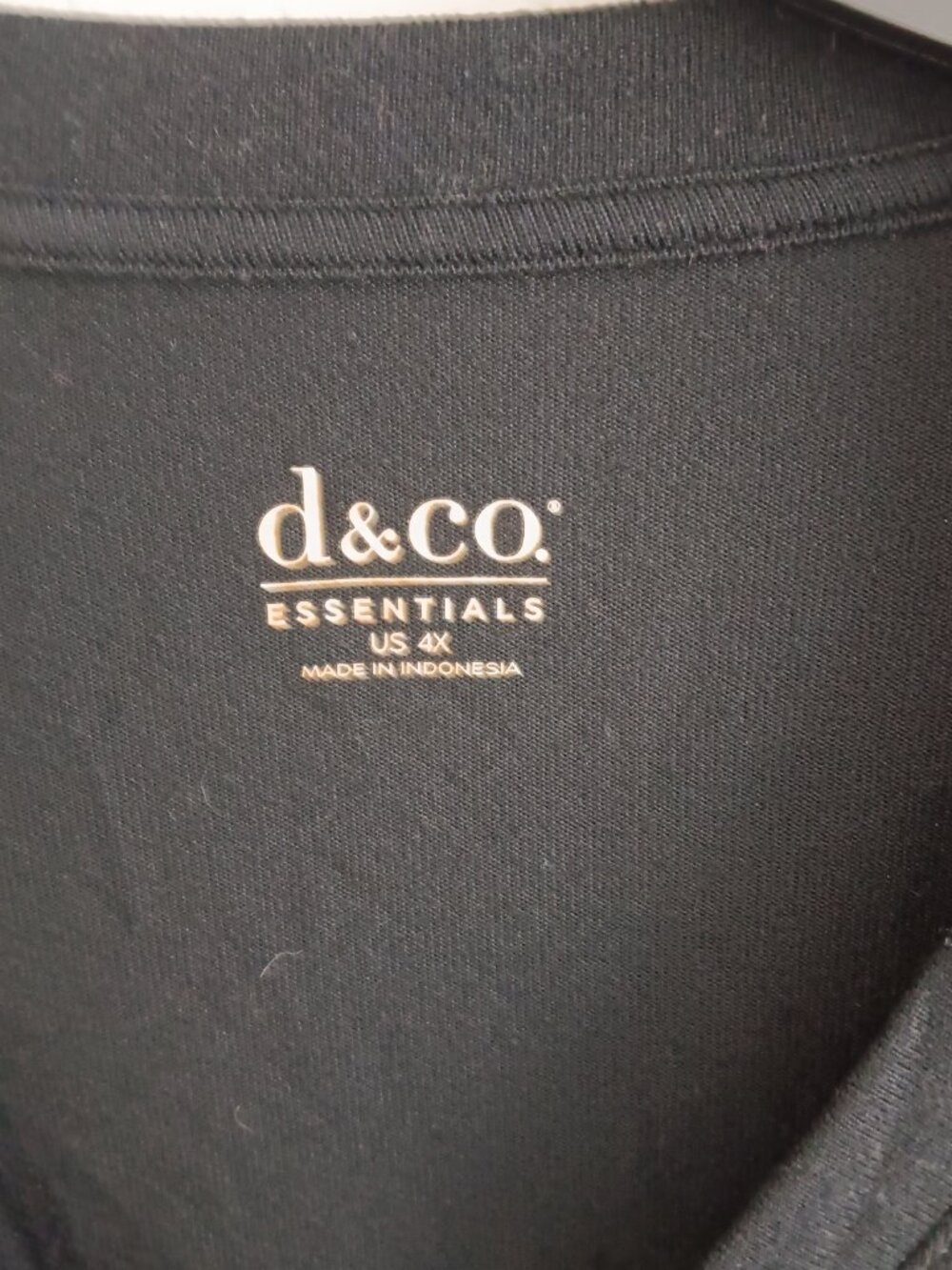 Denim & Co. Essentials Heavenly Jersey Swing Top, Blk Sz a6737 - Picture 4 of 5